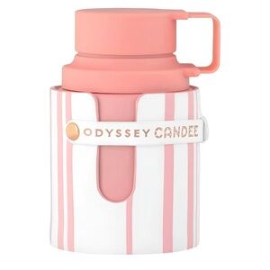 Odyssey Candee Pink and White Striped Bottle